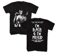 James Brown - Black And Proud - American Classics - Maglietta Nera Per Adulti