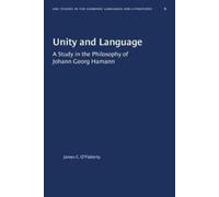 James C. O'Flaherty Unity and Language (Tascabile)