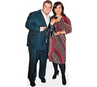 James Corden And Ruth Jones (Duo 1) Mini ritaglio di celebrità