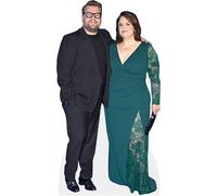 James Corden And Ruth Jones (Duo 3) Mini ritaglio di celebrità