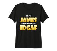 James Costume IDGAF Meme Personalized Jim First Name James Maglietta Premium