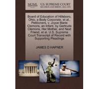 James D Hapner Board of Education of Hillsboro, Ohio, a Body Corpora (Tascabile)