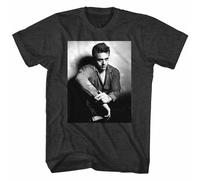 James Dean Broody T-Shirt Manica Corta Heather Nero Adulto