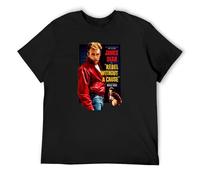 James Dean in Rebel Without A Case Poster Funny Ideal Gift Unisex Mens T-Shirt Black Men T-Shirt XL
