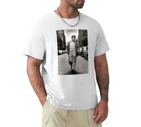 James Dean Smoking Poster Unisex T-Shirt Mens Tee White Size M