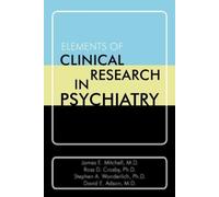James E. Mitchell Ross D. Crosby Steph Elements of Clinical (Copertina rigida)