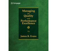 James Evans Managing for Quality and Performance Excellence (Tascabile)