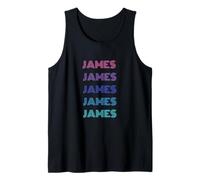 James Funny Retro Nome Grafico Stile Classico Canotta