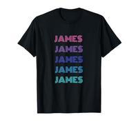 James Funny Retro Nome Grafico Stile Classico Maglietta