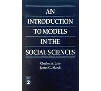 James G. March Charles A An Introduction to Models in the Social Sc (Tascabile)
