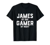 James Gamer Halloween Gaming Jim Costume da Uomo di Nome James Maglietta