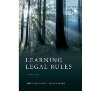 James Holland Julian Webb Learning Legal Rules (Tascabile)