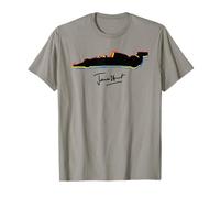 James Hunt British Racing Driver Car Colour Art ufficiale Maglietta