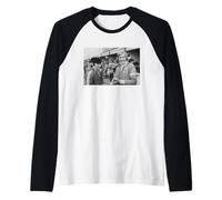 James Hunt Jackie Stewart a Brands Hatch Motor Racing 1976 Maglia con Maniche Raglan