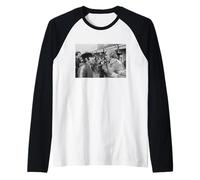 James Hunt & Jackie Stewart Brands Hatch 1976 Corse automobilistiche Maglia con Maniche Raglan