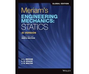 James L. Meriam L. G. Kraige J. N. Bolt Meriam's Engineering Mechani (Tascabile)