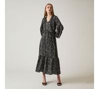 James Lakeland Abito midi fantasia con balze
