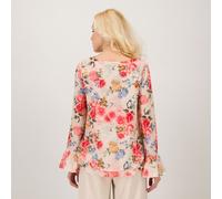 James Lakeland Blusa con scollo tondo a maniche lunghe a campana