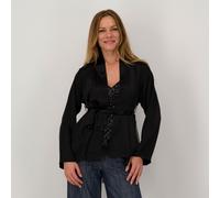 James Lakeland Cardigan corto in raso e tulle