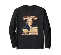 James Madison Padre della Costituzione Ritratto Maglia a Manica