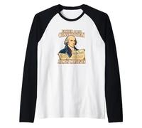 James Madison Padre della Costituzione Ritratto Maglia con Maniche Raglan
