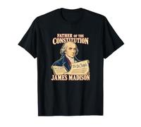 James Madison Padre della Costituzione Ritratto Maglietta