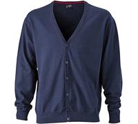James & Nicholson Classico Cardigan in Cotone (XL, Navy)