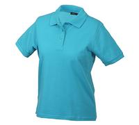 James & Nicholson Donna Polo di Alta qualita con Polsini (M, Turquoise)