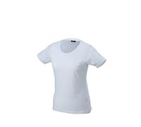 James & Nicholson Donna T-Shirt Classica Resistente (M, White)