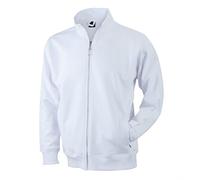 JAMES & NICHOLSON Giacca in resistente felpa (L, white)