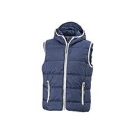 James & Nicholson Gile alla Moda, Imbottito e con Cappuccio (3XL, Navy/White)