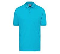 James & Nicholson Polo Classic, Polo Uomo, Blu (Turquoise), L