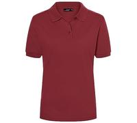 James & Nicholson - Polo, Polo Donna, Rosso (wine), X-Large (Taglia Produttore: X-Large)