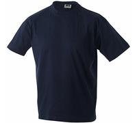 James & Nicholson - T-shirt - Basic - Collo a U - Maniche corte - Uomo Blu - Navy X-Large