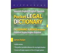 James Nolan Spanish-English/English-Spanish Pocket Legal Dictionary/ (Tascabile)