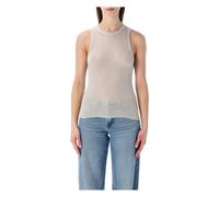 James Perse - Cotton Cashmere Rib Shell Top - - Tops - Donna - Beige - M