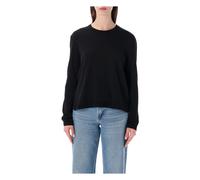 James Perse - Crepe Jersey Oversized Long Sleeve Crew - - Tops - Donna - Nero - S