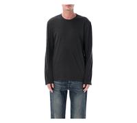 James Perse - Long Sleeve Crewneck - - Tops - Uomo - Nero - M