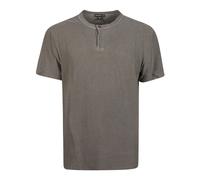 James Perse - Maglia a maniche corte Slub Jersey Henley - - Tops - Uomo - Verde - L