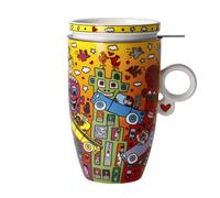 James Rizzi Tazza Con Coperchio E Filtro 450 Ml NOT GETTING AROUND Goebel WA