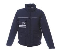 James Ross Collections-Giubbotto Invernale NEW SCOTLAND con Maniche Staccabili Imbottito da Uomo,NAVY-S