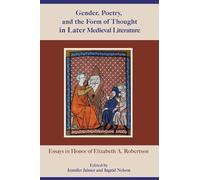 James Simpson Gender, Poetry, and the Form of Thought in Late (Copertina rigida)