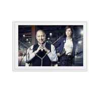 JAMES SPADER + MEGAN BOONE THE BLACKLIST SEASON 1 2 SIGNED Poster decorativo da parete per soggiorno, camera da letto, pittura da parete, decorazione moderna per camera familiare, 16 x 24 cm