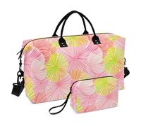 James Style Tie-dye Rosa Giallo Decorativo Pernottamento Bag Tote Bag con Toiletry Bag per Allenamento Grande Capacità bolso de para Mujer