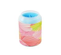 James Style Tie-dye - Tazza portatile per la pulizia delle zampe, con spazzola in silicone, kit di pulizia per piedi morbidi, pulisce delicatamente le zampe dopo le passeggiate
