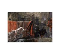 James Tissot 1896 Joseph of Arimathaea Seeks Pilate to Beg Permission to Remove The Body of Jesus Mark, poster su tela e stampa artistica da parete moderna per camera da letto, stile senza cornice
