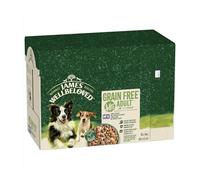 James Wellbeloved Umido per cani Senza cereali Agnello e Pollo con verdure in salsa 12 x 90 g