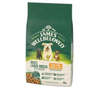 JAMES WELLBELOVED Adult 10 kg alimento secco completo per cani adulti di taglia grande >14 mesi - 10 anni ricco di tacchino e riso