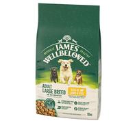 JAMES WELLBELOVED Adult 10 kg alimento secco completo per cani adulti di taglia grande >14 mesi - 10 anni ricco di agnello e riso
