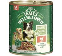 James Wellbeloved Cane lattina senza cereali, patè di pollo 800 g
